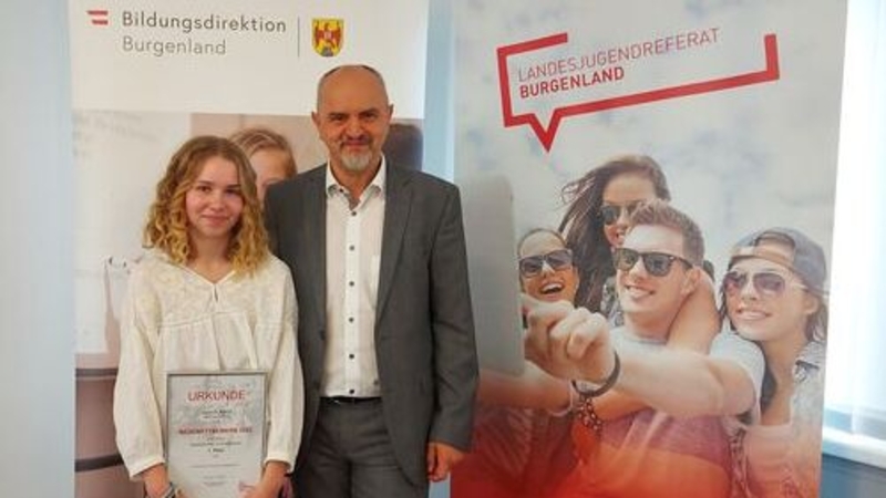 Sieg beim Jugendredewettbewerb im Burgenland